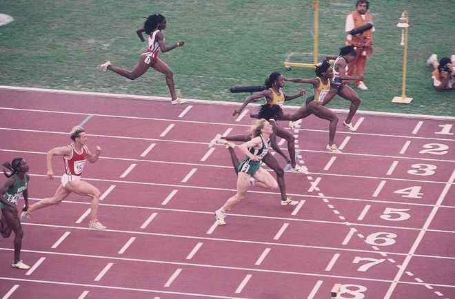 1992 Olympics Women's 100-meter dash